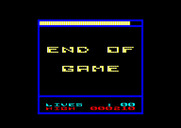 Terra Cognita for Amstrad CPC - Game over.