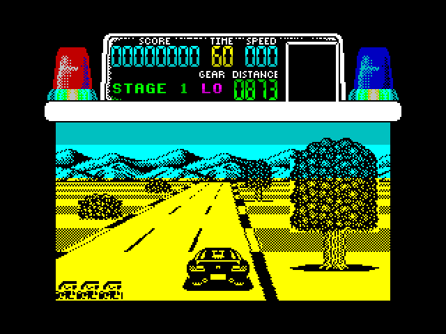 Chase H.Q. ZX Spectrum Screenshot: Game start.