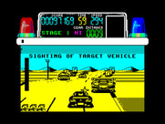 Chase H.Q. for ZX Spectrum - Target vehicle is ahead!