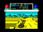 Chase H.Q. for ZX Spectrum - Time up!
