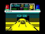 Chase H.Q. for ZX Spectrum - Game over.