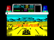 Chase H.Q. for ZX Spectrum - Out of time, but I can continue my mission...