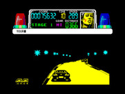Chase H.Q. for ZX Spectrum - Don't crash into tunnel walls.