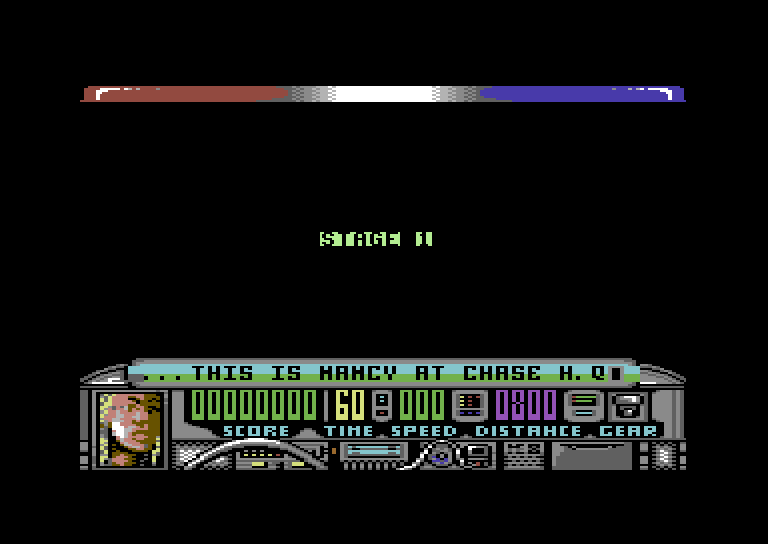 Chase H.Q. Commodore 64 Screenshot: Ready for Stage 1?