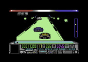 Chase H.Q. for Commodore 64 - Driving through a tunnel.