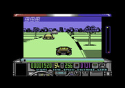 Chase H.Q. for Commodore 64 - Racing...don't crash into other cars!