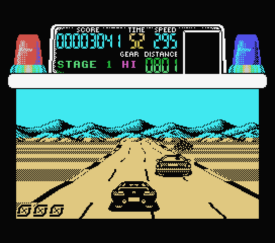 Chase H.Q. MSX Screenshot: And the chase is on!