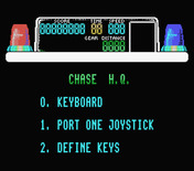 Chase H.Q. for MSX - Game setup.