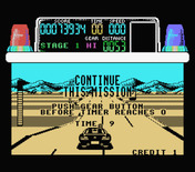 Chase H.Q. for MSX - Time's up!