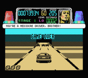 Chase H.Q. for MSX - Game over; you're a mediocre driver!