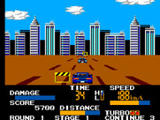 Chase H.Q. for Sega Master System - A dirt road...avoid the road signs!