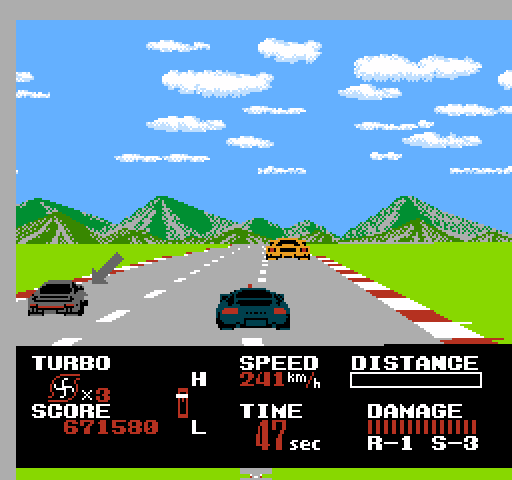 Chase H.Q. NES / Famicom Screenshot: Caught up to the target, now can I stop him?