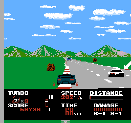 Chase H.Q. NES / Famicom Screenshot: Target spotted!