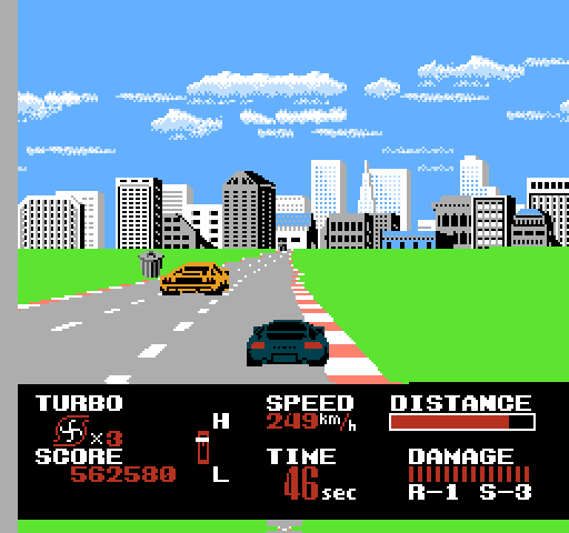 Chase H.Q. NES / Famicom Screenshot: Another chase begins...