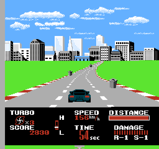 Chase H.Q. NES / Famicom Screenshot: Game start.