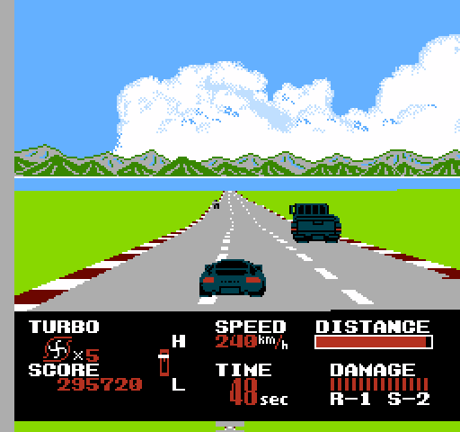 Chase H.Q. NES / Famicom Screenshot: The second chase begins!