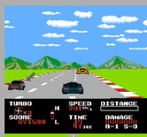 Chase H.Q. for NES / Famicom - Caught up to the target, now can I stop him?