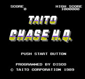 Chase H.Q. for NES / Famicom - Title screen.