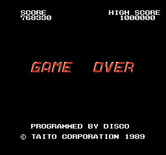 Chase H.Q. for NES / Famicom - Game over.