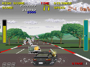 Chase H.Q. for Arcade - Another crash, I almost got him!