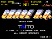 Chase H.Q. for Arcade - Title screen.