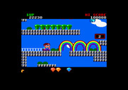 Rainbow Islands for Amstrad CPC - You can make multiple rainbows with a power-up!