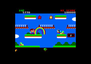 Rainbow Islands for Amstrad CPC - Try to collect the stars!