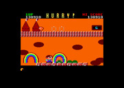 Rainbow Islands for Amstrad CPC - Hurry up, almost out of time!