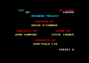 Rainbow Islands for Amstrad CPC - Credits screen.