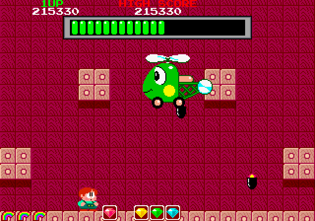 Rainbow Islands Arcade Screenshot: The next end of level boss...