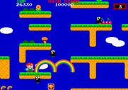Rainbow Islands for Arcade - Use rainbows to aid in jumping and climbing to the top!