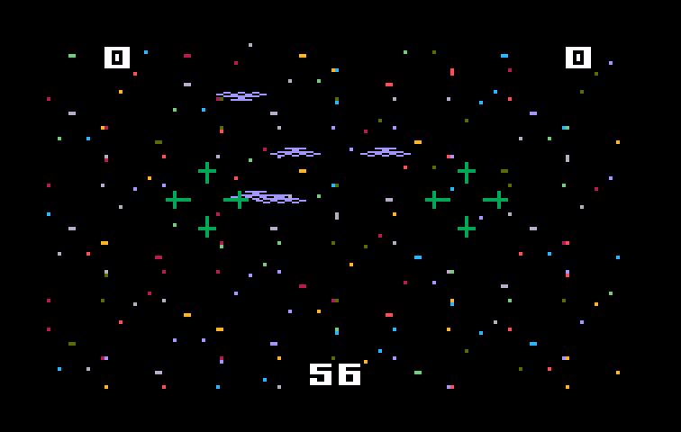 Sharp Shot Intellivision Screenshot: Space Gunner.