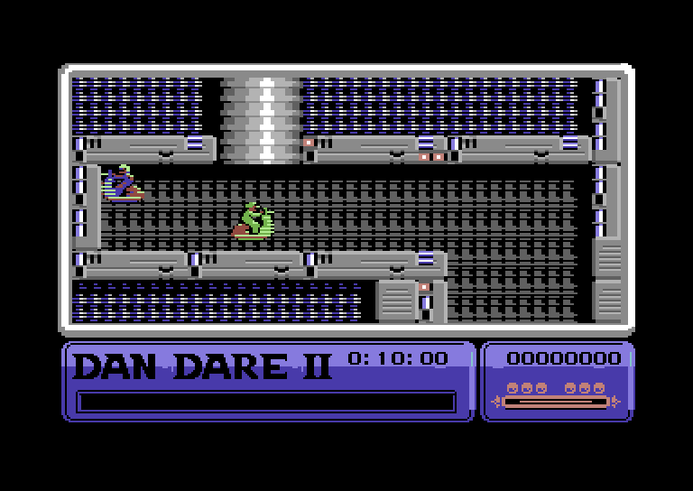 Dan Dare II: Mekon's Revenge Commodore 64 Screenshot: Game start.