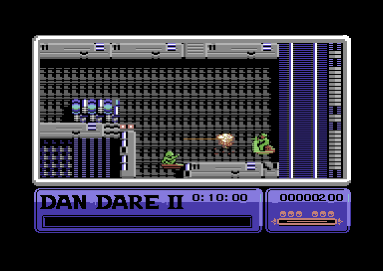 Dan Dare II: Mekon's Revenge Commodore 64 Screenshot: One opponent destroyed!