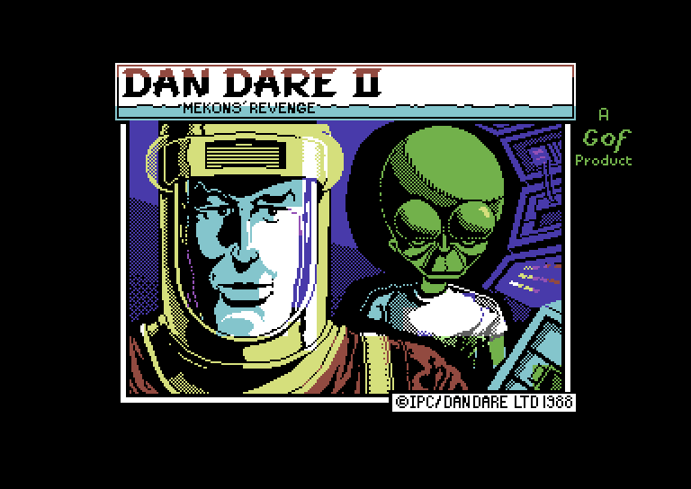 Dan Dare II: Mekon's Revenge Commodore 64 Screenshot: Loading screen.