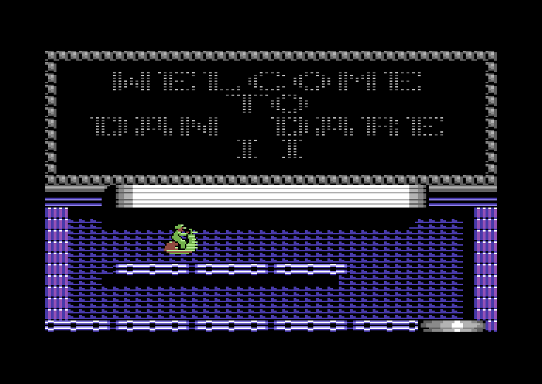 Dan Dare II: Mekon's Revenge Commodore 64 Screenshot: Title screen.