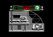 Hammerfist for Amstrad CPC - Smack! Fighting an opponent...