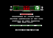 Hammerfist for Amstrad CPC - Credits screen.