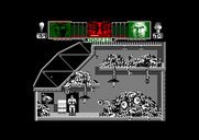 Hammerfist for Amstrad CPC - There's a scary looking blob here...That will be tricky to get past!