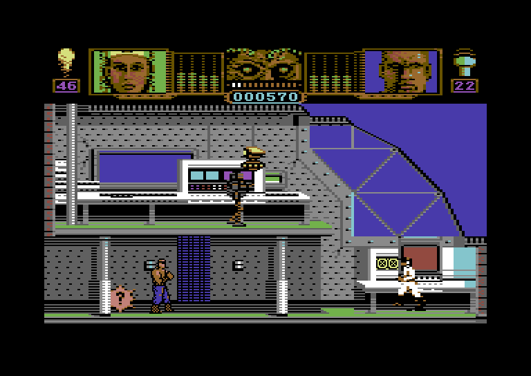Hammerfist Commodore 64 Screenshot: On to the next screen...