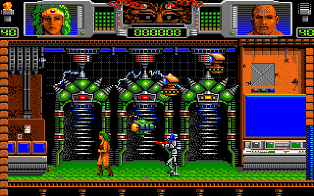 Hammerfist Amiga Screenshot: Game start.