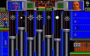 Hammerfist for Amiga - These moving platforms are tricky to navigate!