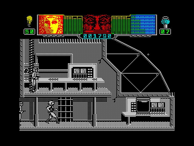 Hammerfist ZX Spectrum Screenshot: On to the second screen...