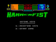 Hammerfist for ZX Spectrum - You can optionally redefine the keys.