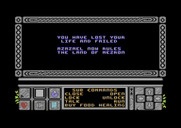 Death Bringer for Commodore 64 - Game over.