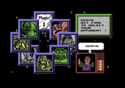 Wacky Darts for Commodore 64 - Selecting an opponent.