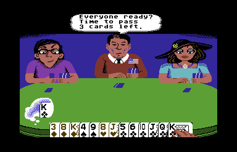 Card Sharks Commodore 64 Screenshot: Everyone ready?