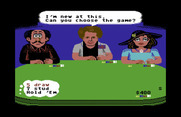 Card Sharks for Commodore 64 - Select a poker game.
