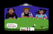 Card Sharks for Commodore 64 - Choose some cards to discard.