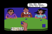 Card Sharks for Commodore 64 - Oh no, I got stuck with the queen!